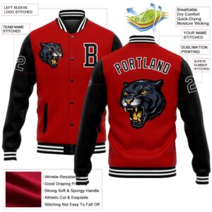 Custom Red Black White 3D Pattern Design Bomber Full Snap Baseball Jacket Custom Team Jacket 2 r4yojd.jpg