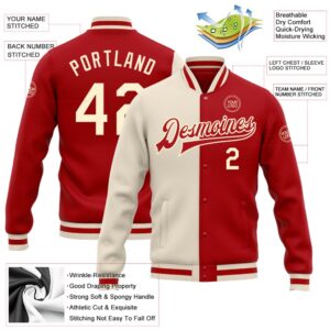 Custom Red Cream Bomber Full Snap Varsity Letterman Split Fashion Jacket Custom Team Jacket 2 fqwbm7.jpg