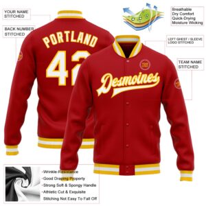 Custom Red White Gold Bomber Full Snap Baseball Jacket Custom Team Jacket 2 grzboo.jpg