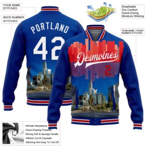 Custom Royal White Red Los Angeles California City Edition 3D Bomber Full Snap Baseball Jacket Custom Team Jacket 2 kkc0i4.jpg