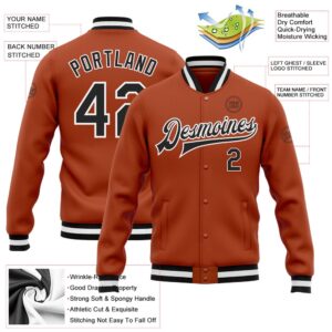 Custom Texas Orange Black White Bomber Full Snap Baseball Jacket Custom Team Jacket 2 ghbw6g.jpg