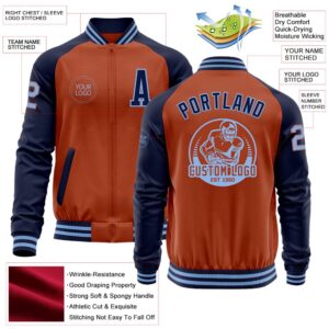 Custom Texas Orange Light Blue Navy Bomber Varsity Baseball Jacket Custom Team Jacket 2 yt7076.jpg