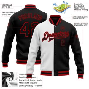 Custom White Black Red Bomber Full Snap Varsity Letterman Split Fashion Jacket Custom Team Jacket 2 m7b8es.jpg