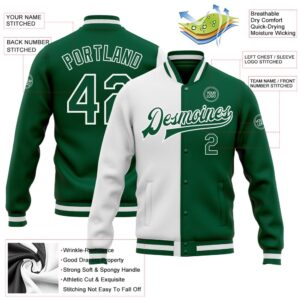 Custom White Kelly Green Bomber Full Snap Varsity Letterman Split Fashion Jacket Custom Team Jacket 2 qnsj4w.jpg