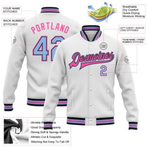 Custom White Light Blue Black Pink Bomber Full Snap Baseball Jacket Custom Team Jacket 2 tcwmks.jpg