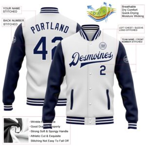 Custom White Navy Bomber Full Snap Varsity Baseball Jacket Custom Team Jacket 2 abeoyg.jpg