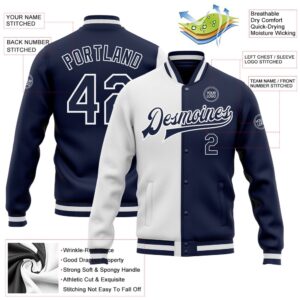 Custom White Navy Bomber Full Snap Varsity Letterman Split Fashion Jacket Custom Team Jacket 2 gkypaj.jpg