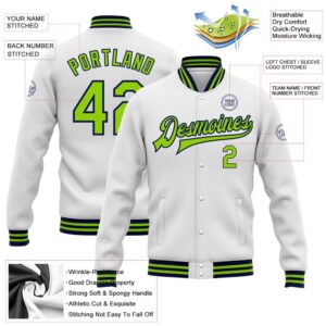 Custom White Neon Green Navy Bomber Full Snap Baseball Jacket Custom Team Jacket 2 brfcbi.jpg