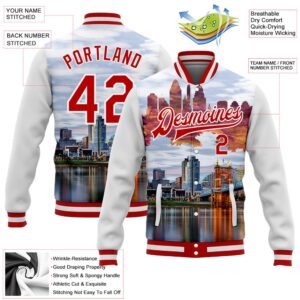 Custom White Red Cincinnati Ohio City Edition 3D Bomber Full Snap Baseball Jacket Custom Team Jacket 2 gdri2x.jpg