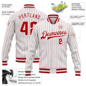 Custom White Red Pinstripe Red White Bomber Full Snap Baseball Jacket Custom Team Jacket 2 zjunb8.jpg