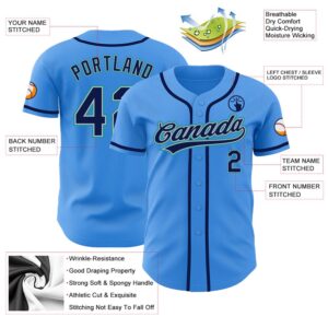 Electric Blue Navy Gray Teal Authentic Baseball Jersey Custom Baseball Jersey Personalized Sport Jersey 2 o4nxbp.jpg