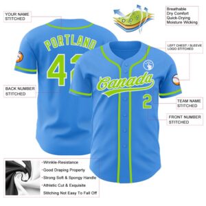 Electric Blue Neon Green White Authentic Baseball Jersey Custom Baseball Jersey Personalized Sport Jersey 2 wmrjb2.jpg
