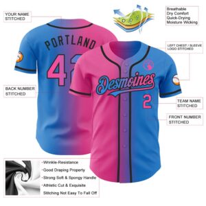 Electric Blue Pink Black Authentic Gradient Fashion Baseball Jersey Custom Baseball Jersey Personalized Sport Jersey 2 mfaukf.jpg