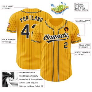 Gold Black Pinstripe Black White Authentic Baseball Jersey Custom Baseball Jersey Personalized Sport Jersey 2 gp7qqq.jpg