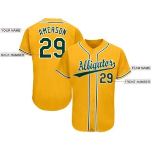 Gold Green White Baseball Jersey Custom Baseball Jersey Personalized Sport Jersey 2 exrwt0.jpg