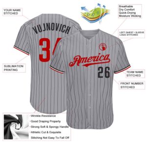 Gray Black Pinstripe Red White Authentic Baseball Jersey Custom Baseball Jersey Personalized Sport Jersey 2 byykri.jpg