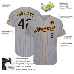 Gray Navy Pinstripe Navy Gold Authentic Baseball Jersey Custom Baseball Jersey Personalized Sport Jersey 2 qj5fpd.jpg