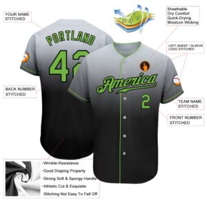 Gray Neon Green Black Authentic Fade Fashion Baseball Jersey Custom Baseball Jersey Personalized Sport Jersey 2 vgm3fl.jpg