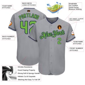 Gray Neon Green Navy Authentic Baseball Jersey Custom Baseball Jersey Personalized Sport Jersey 2 vmtxvp.jpg
