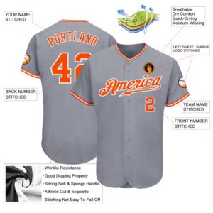 Gray Orange White Authentic Baseball Jersey Custom Baseball Jersey Personalized Sport Jersey 2 pagg1v.jpg