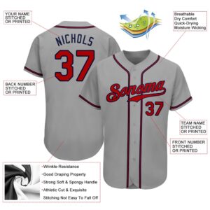 Gray Red Navy Authentic Baseball Jersey Custom Baseball Jersey Personalized Sport Jersey 2 pdnana.jpg