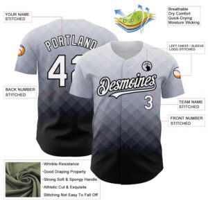 Gray White Black 3D Pattern Design Square Authentic Baseball Jersey Custom Baseball Jersey Personalized Sport Jersey 2 by7tfs.jpg