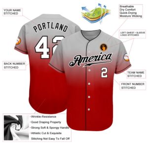 Gray White Red Authentic Fade Fashion Baseball Jersey Custom Baseball Jersey Personalized Sport Jersey 2 jctnz6.jpg