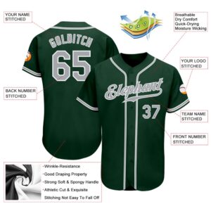 Green Gray White Authentic Baseball Jersey Custom Baseball Jersey Personalized Sport Jersey 2 wysnk8.jpg