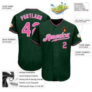 Green Pink White Authentic Baseball Jersey Custom Baseball Jersey Personalized Sport Jersey 2 fefsg0.jpg