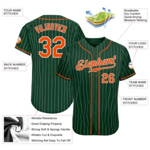 Green White Pinstripe Orange White Authentic Baseball Jersey Custom Baseball Jersey Personalized Sport Jersey 2 hwabjv.jpg