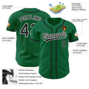 Kelly Green Black White Authentic Baseball Jersey Custom Baseball Jersey Personalized Sport Jersey 2 ezl6dy.jpg