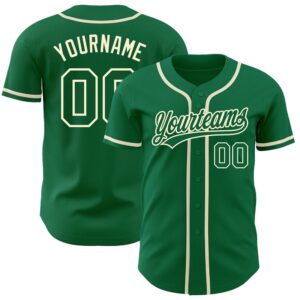 Kelly Green Kelly Green Cream Authentic Baseball Jersey Custom Baseball Jersey Personalized Sport Jersey 1 wfrdba.jpg