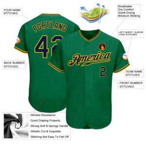 Kelly Green Navy Gold Authentic Baseball Jersey Custom Baseball Jersey Personalized Sport Jersey 2 yqrzrc.jpg