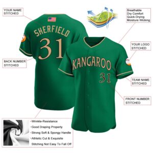 Kelly Green Old Gold Black Authentic American Flag Fashion Baseball Jersey Custom Baseball Jersey Personalized Sport Jersey 2 tw1kxt.jpg