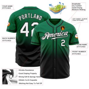 Kelly Green White Black Authentic Fade Fashion Baseball Jersey Custom Baseball Jersey Personalized Sport Jersey 2 orsnxq.jpg