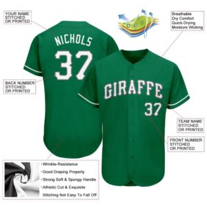 Kelly Green White Gray Authentic St. Patrick s Day Baseball Jersey Custom Baseball Jersey Personalized Sport Jersey 2 dp3grp.jpg