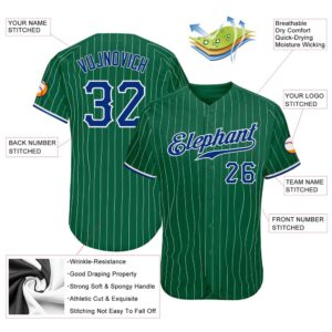 Kelly Green White Pinstripe Royal White Authentic Baseball Jersey Custom Baseball Jersey Personalized Sport Jersey 2 aff2kf.jpg