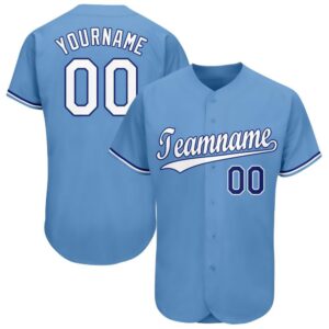Light Blue White-Royal Baseball Jersey, Custom Baseball&hellip;