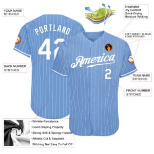 Light Blue White Pinstripe White Authentic Baseball Jersey Custom Baseball Jersey Personalized Sport Jersey 2 mdyaib.jpg