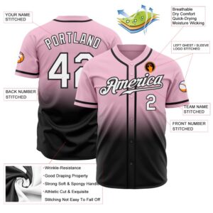 Light Pink White Black Authentic Fade Fashion Baseball Jersey Custom Baseball Jersey Personalized Sport Jersey 2 aht9t8.jpg