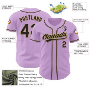 Light Purple Black Old Gold Authentic Baseball Jersey Custom Baseball Jersey Personalized Sport Jersey 2 lad5hp.jpg