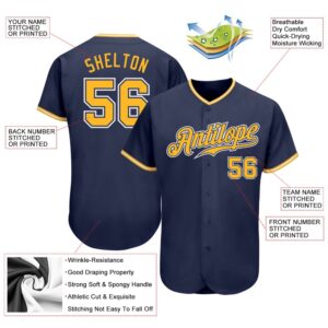 Navy Gold White Authentic Baseball Jersey Custom Baseball Jersey Personalized Sport Jersey 2 bhekow.jpg