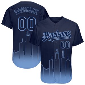 Navy Light Blue 3D Chicago City Edition&hellip;