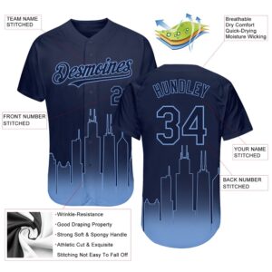 Navy Light Blue 3D Chicago City Edition Fade Fashion Authentic Baseball Jersey Custom Baseball Jersey Personalized Sport Jersey 2 kahigu.jpg