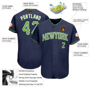 Navy Neon Green White Authentic Baseball Jersey Custom Baseball Jersey Personalized Sport Jersey 2 asldlv.jpg