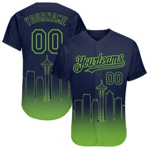 Navy Neon Green 3D Seattle City Edition&hellip;