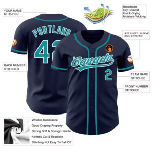 Navy Teal White Authentic Baseball Jersey Custom Baseball Jersey Personalized Sport Jersey 2 s0qn3u.jpg