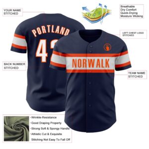 Navy White Orange Authentic Baseball Jersey Custom Baseball Jersey Personalized Sport Jersey 2 jzyuzu.jpg