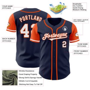 Navy White Orange Authentic Two Tone Baseball Jersey Custom Baseball Jersey Personalized Sport Jersey 2 o8j8ft.jpg
