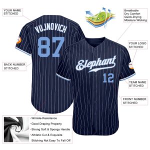 Navy White Pinstripe Light Blue White Authentic Baseball Jersey Custom Baseball Jersey Personalized Sport Jersey 2 v5zyz9.jpg